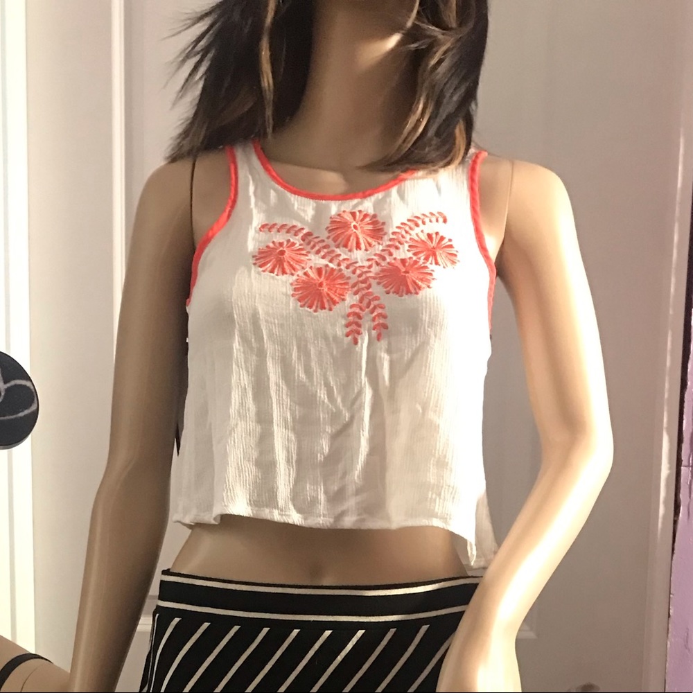 Self White/Orange Top